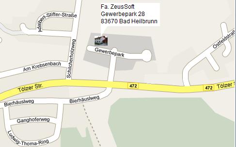 Lageplan ZeusSoft